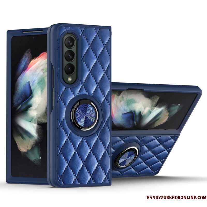 Hoesje voor Samsung Galaxy Z Fold 3 5G Gevoerd Met Ring-support