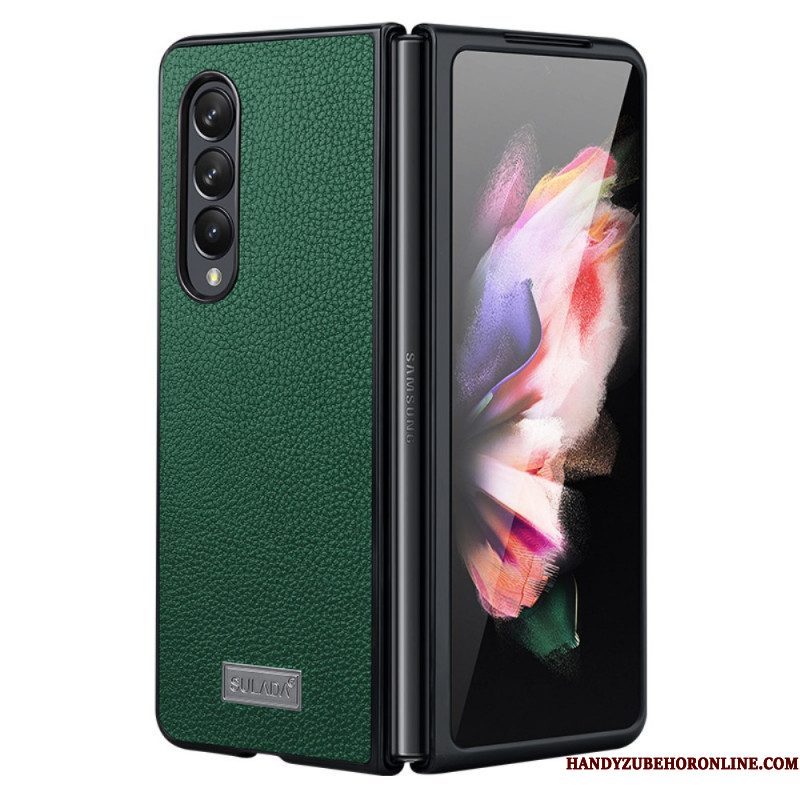 Hoesje voor Samsung Galaxy Z Fold 3 5G Litchi Lederen Stijl Sulada