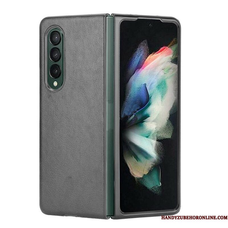 Hoesje voor Samsung Galaxy Z Fold 3 5G Litchi-leereffect