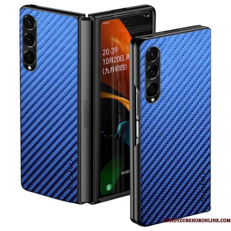 Hoesje voor Samsung Galaxy Z Fold 4 Aioria-koolstofvezel