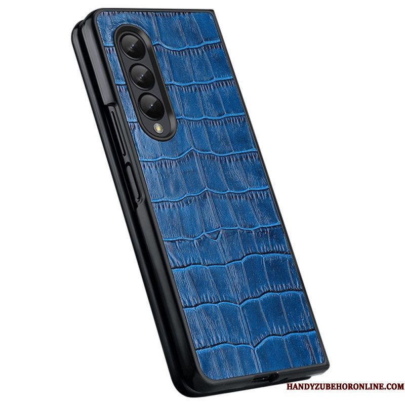 Hoesje voor Samsung Galaxy Z Fold 4 Croco Chique