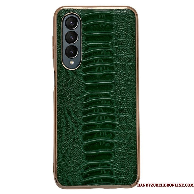 Hoesje voor Samsung Galaxy Z Fold 4 Croco Lijn