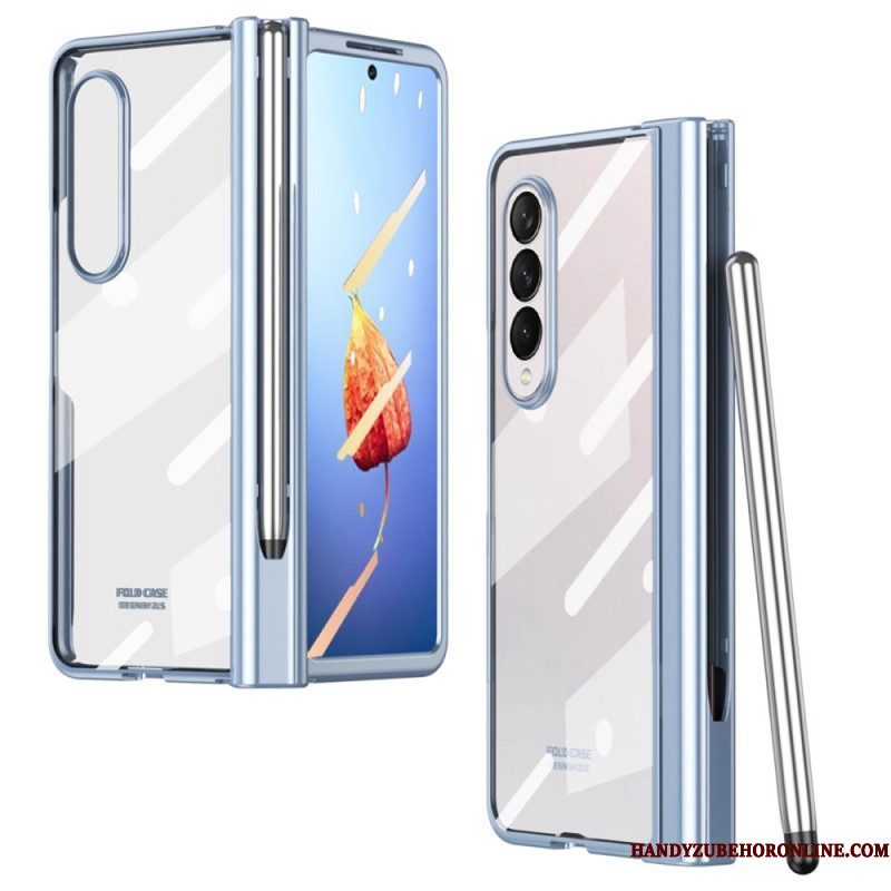 Hoesje voor Samsung Galaxy Z Fold 4 Frosted Shell Met Stylus