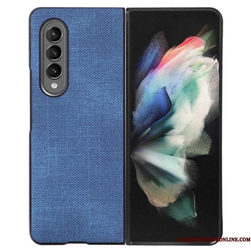 Hoesje voor Samsung Galaxy Z Fold 4 Geweven Kunstleer