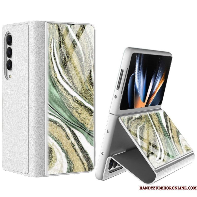 Hoesje voor Samsung Galaxy Z Fold 4 Gkk Marmeren Golven