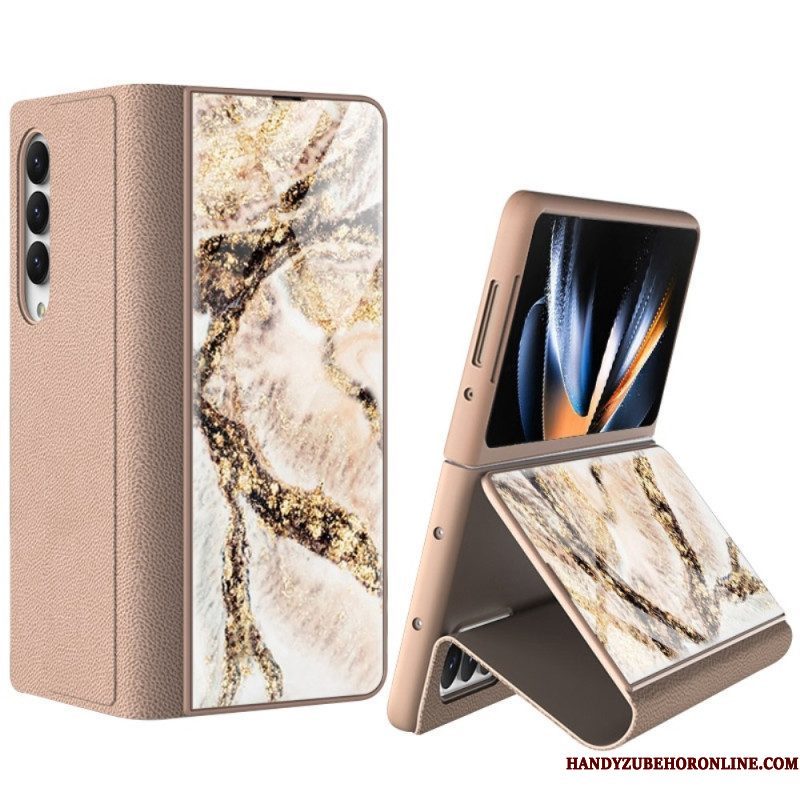 Hoesje voor Samsung Galaxy Z Fold 4 Gkk Marmeren Golven