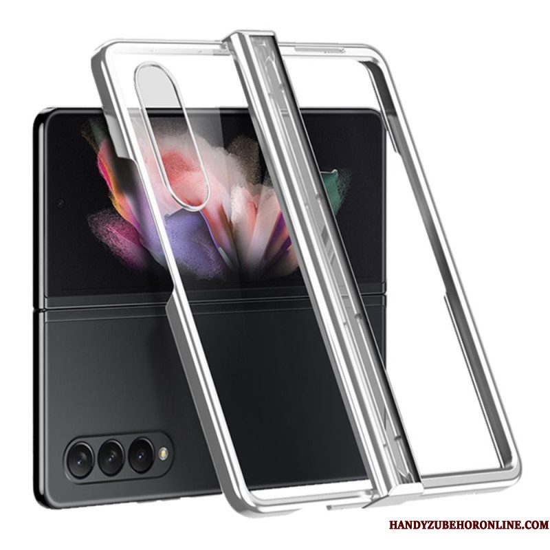 Hoesje voor Samsung Galaxy Z Fold 4 Helder Metalen Scharnierend