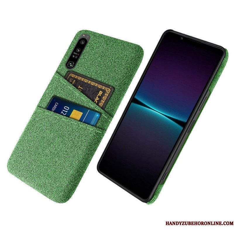 Hoesje voor Sony Xperia 1 IV Doek Voor Kaarthouders