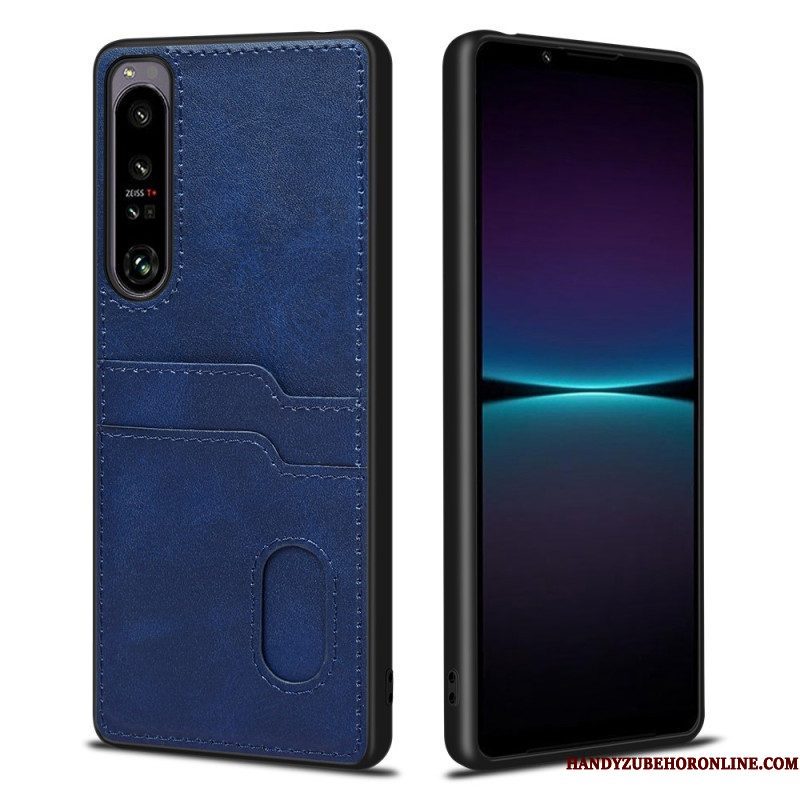 Hoesje voor Sony Xperia 1 IV Dubbele Kaarthouder