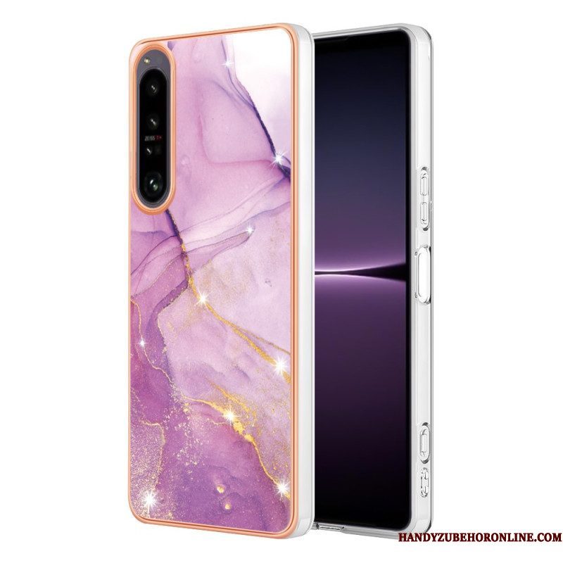 Hoesje voor Sony Xperia 1 IV Gekleurd Marmer