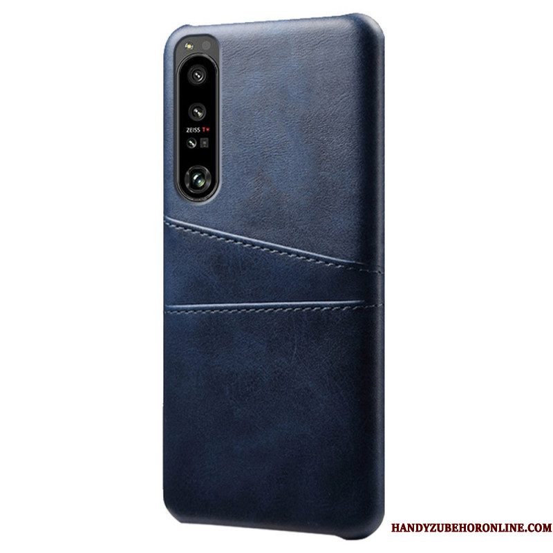 Hoesje voor Sony Xperia 1 IV Kaarthouder Met Leereffect