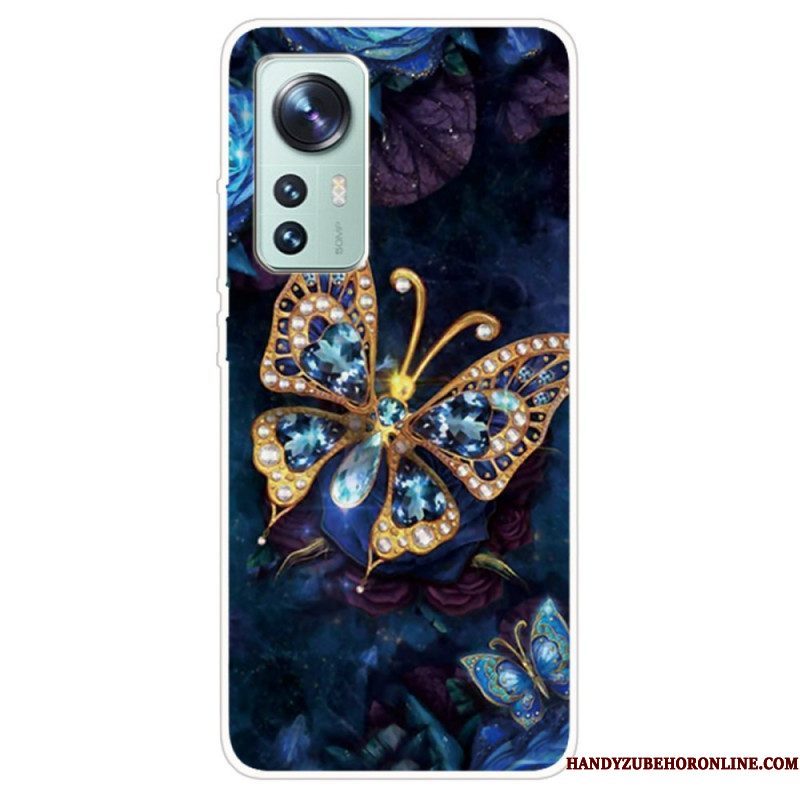 Hoesje voor Xiaomi 12 / 12X Betoverde Vlinder Siliconen