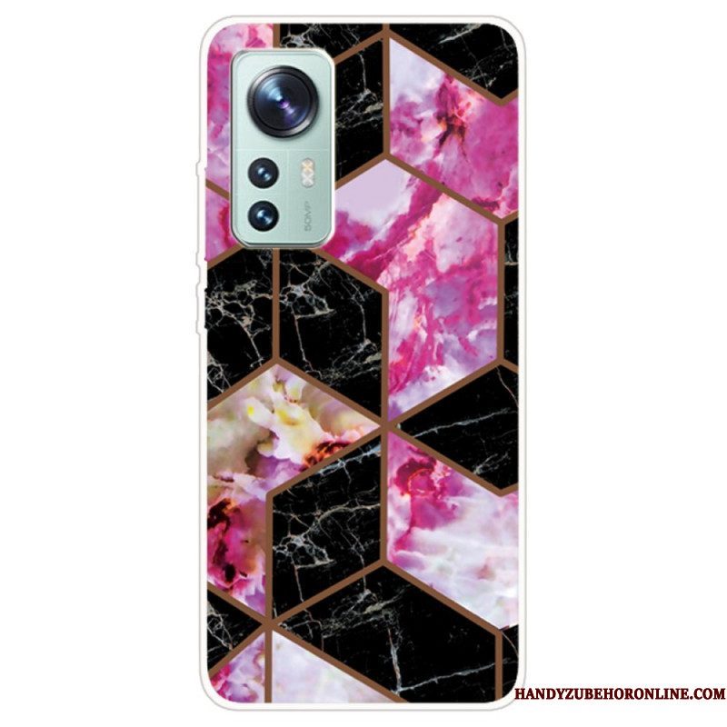 Hoesje voor Xiaomi 12 / 12X Variabel Geometrisch Marmer