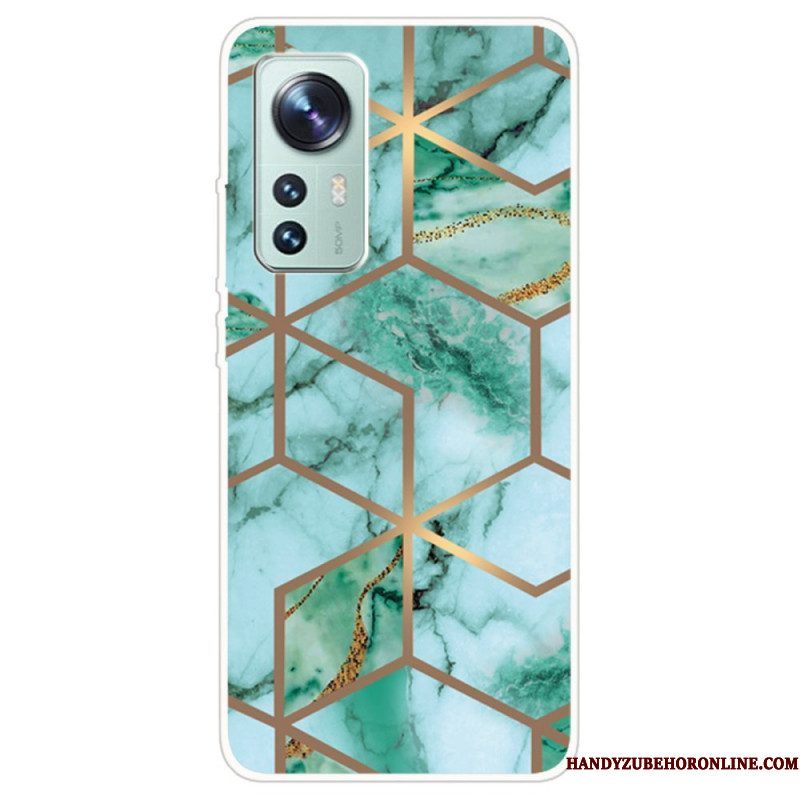 Hoesje voor Xiaomi 12 / 12X Variabel Geometrisch Marmer