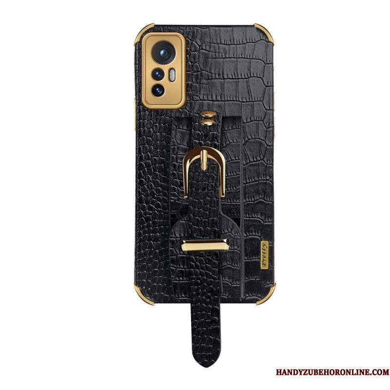 Hoesje voor Xiaomi 12 Pro Croco Band