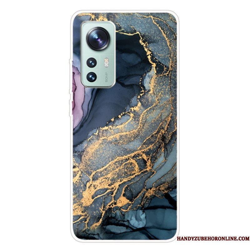 Hoesje voor Xiaomi 12 Pro Siliconen Marmer Aquarel