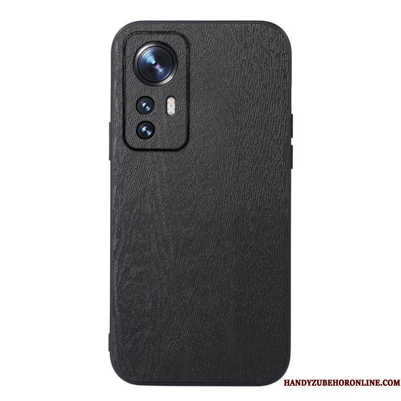 Hoesje voor Xiaomi 12 Pro Stijl Leer Houteffect