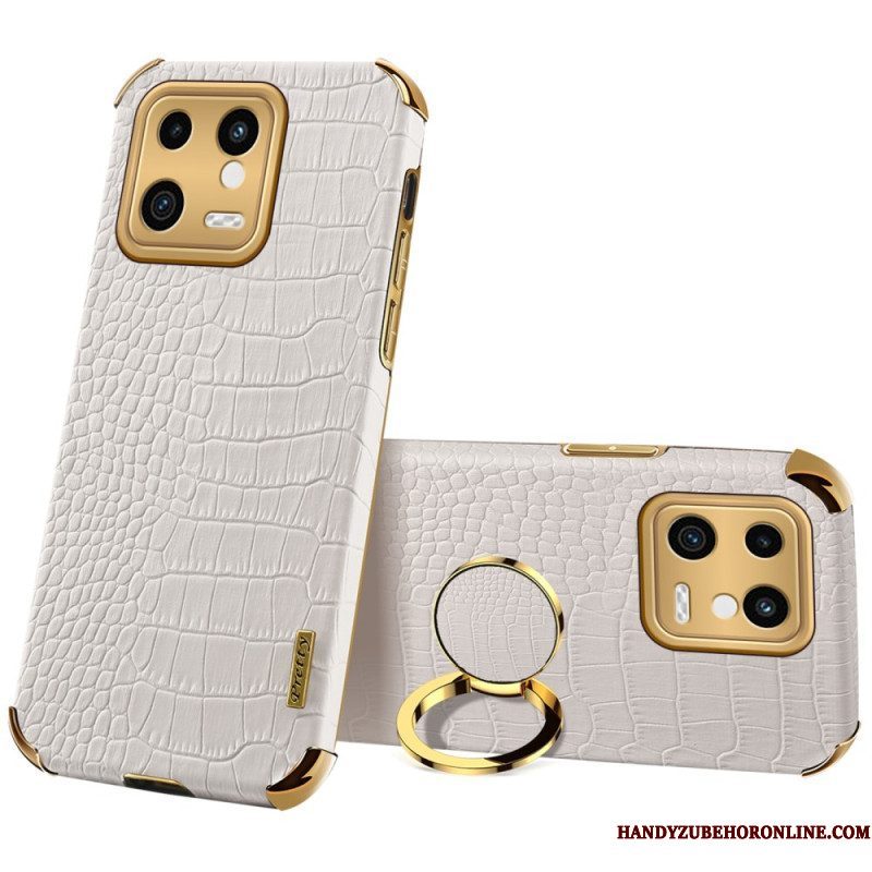 Hoesje voor Xiaomi 13 Krokodileffect Met Ring