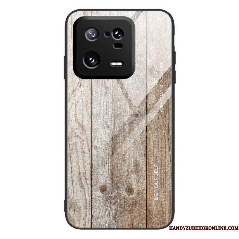 Hoesje voor Xiaomi 13 Pro Houtdesign Gehard Glas