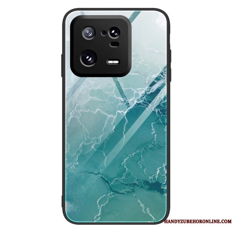 Hoesje voor Xiaomi 13 Pro Marmeren Kleuren Gehard Glas