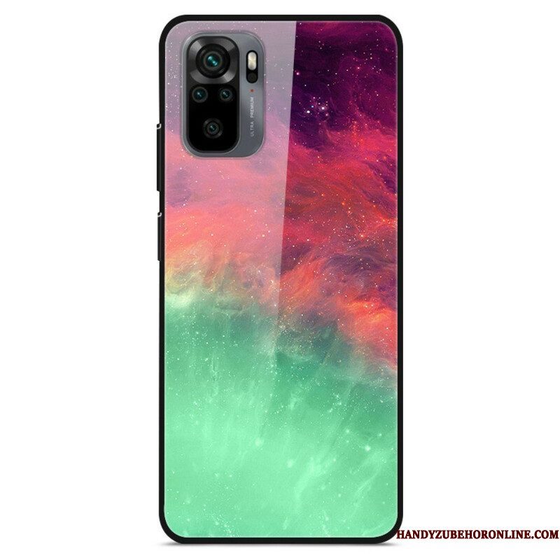 Hoesje voor Xiaomi Redmi Note 10 / 10S Premium Kleuren Gehard Glas