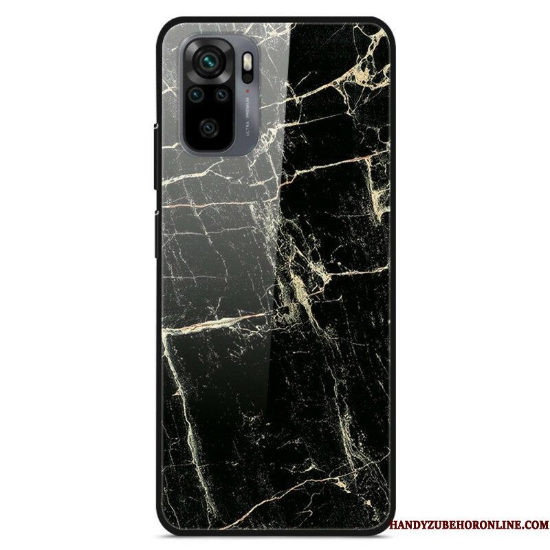 Hoesje voor Xiaomi Redmi Note 10 / 10S Supreme Marmer Gehard Glas