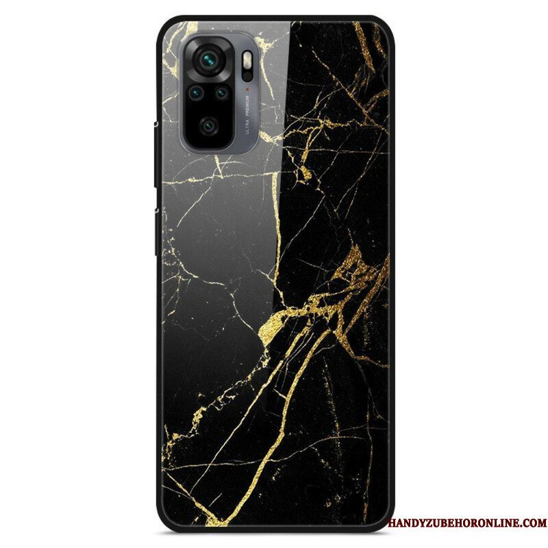 Hoesje voor Xiaomi Redmi Note 10 / 10S Supreme Marmer Gehard Glas