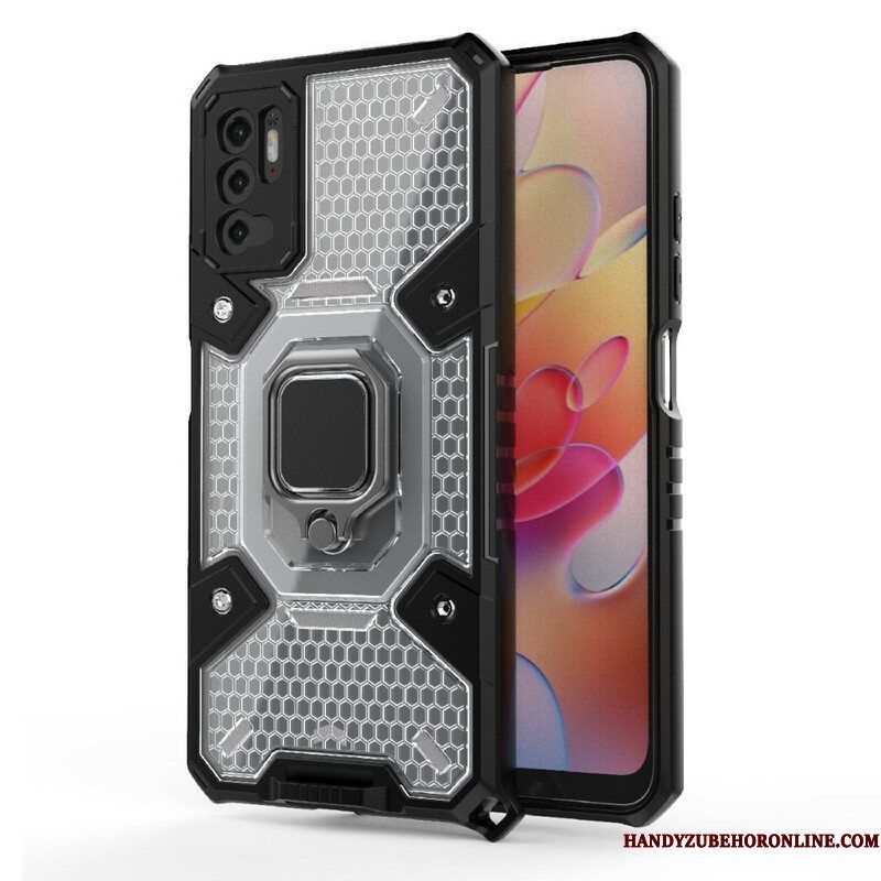 Hoesje voor Xiaomi Redmi Note 10 5G Honingraat Met Ring