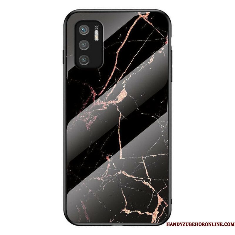 Hoesje voor Xiaomi Redmi Note 10 5G Marmeren Kleuren Gehard Glas