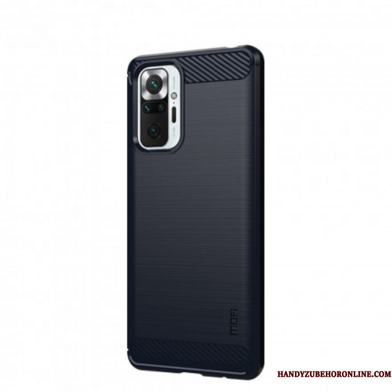 Hoesje voor Xiaomi Redmi Note 10 Pro Mofi Geborsteld Koolstofvezel