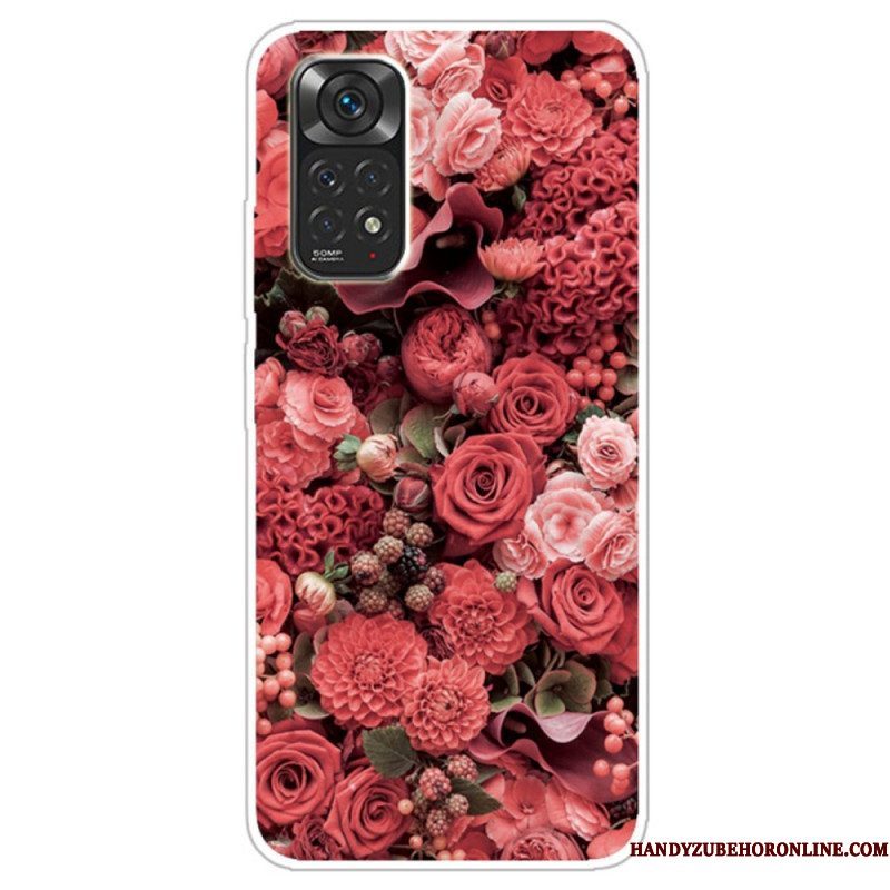 Hoesje voor Xiaomi Redmi Note 11 / 11S Intense Bloemen