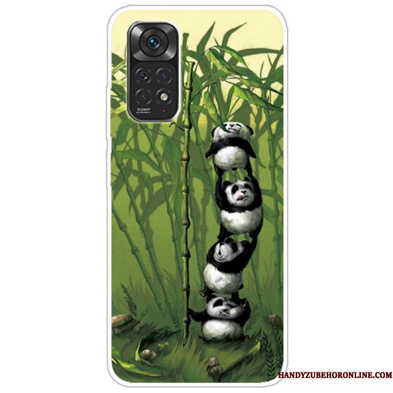 Hoesje voor Xiaomi Redmi Note 11 / 11S Stelletje Panda's