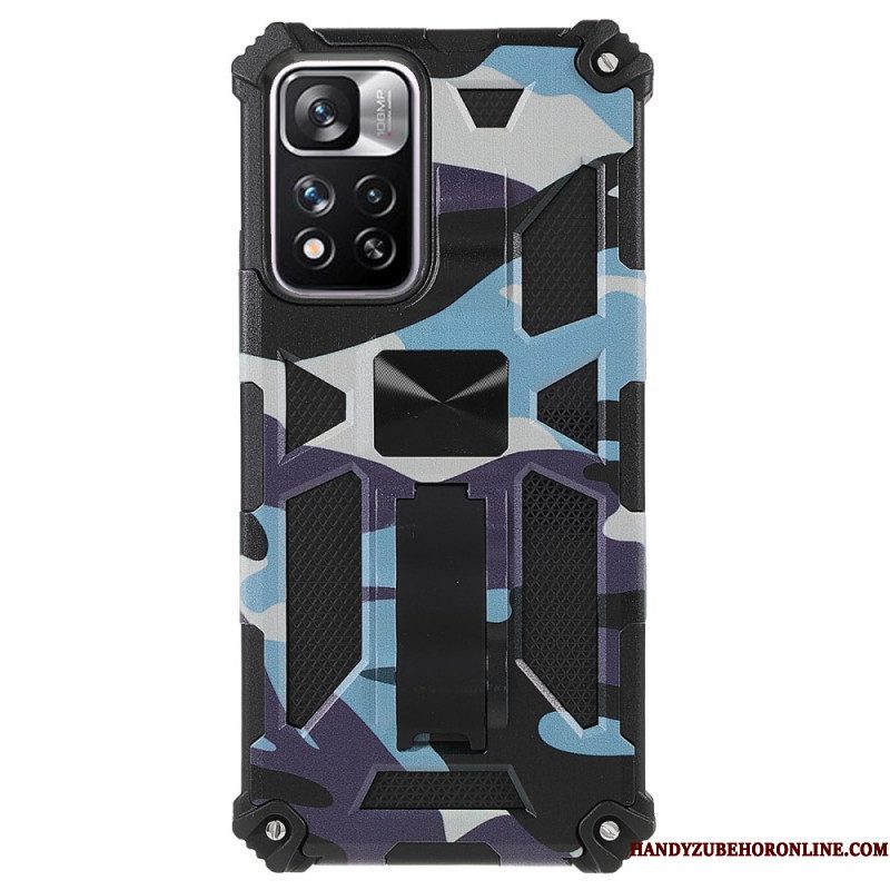 Hoesje voor Xiaomi Redmi Note 11 Pro Plus 5G Camouflage Verwijderbare Ondersteuning