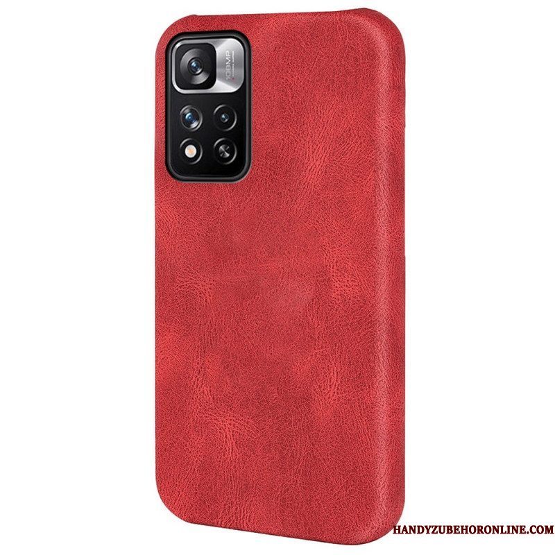 Hoesje voor Xiaomi Redmi Note 11 Pro Plus 5G Designer Leereffect