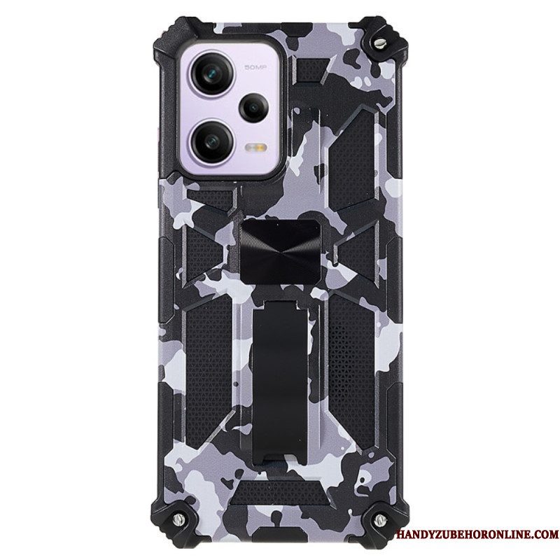 Hoesje voor Xiaomi Redmi Note 12 5G Camouflage Verwijderbare Ondersteuning