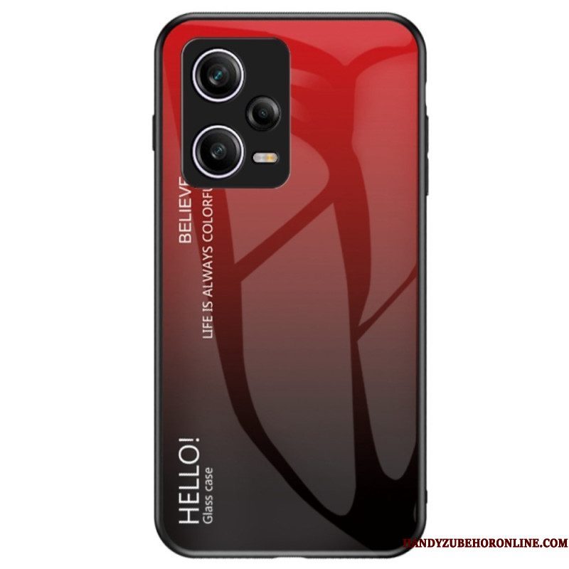 Hoesje voor Xiaomi Redmi Note 12 Pro Gehard Glas Hallo