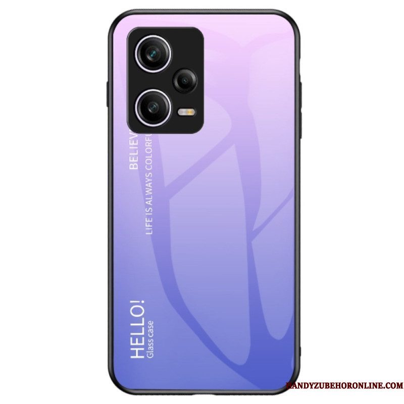 Hoesje voor Xiaomi Redmi Note 12 Pro Gehard Glas Hallo