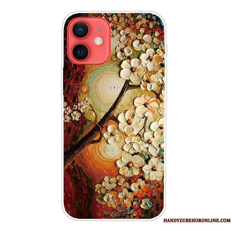 Hoesje voor iPhone 13 Mini Flexibele Bloemen