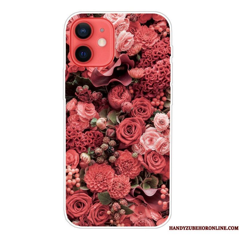 Hoesje voor iPhone 13 Mini Intense Bloemen