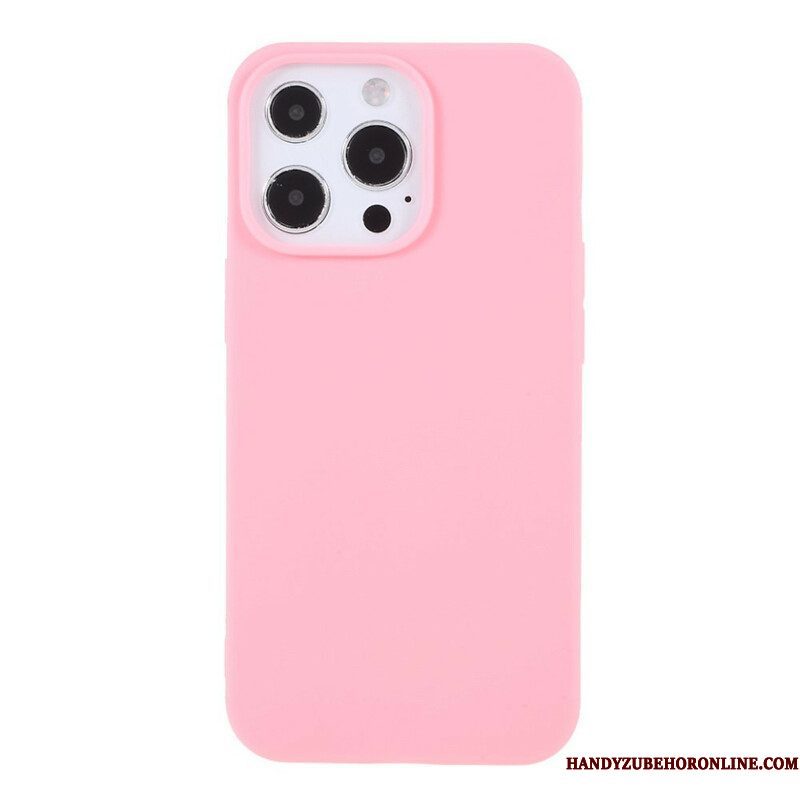 Hoesje voor iPhone 13 Pro Flexibele Siliconen Mat