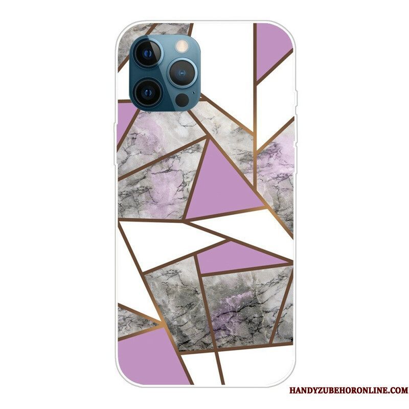 Hoesje voor iPhone 13 Pro Marmeren Geometrie