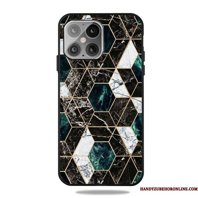 Hoesje voor iPhone 13 Pro Marmeren Geometrie