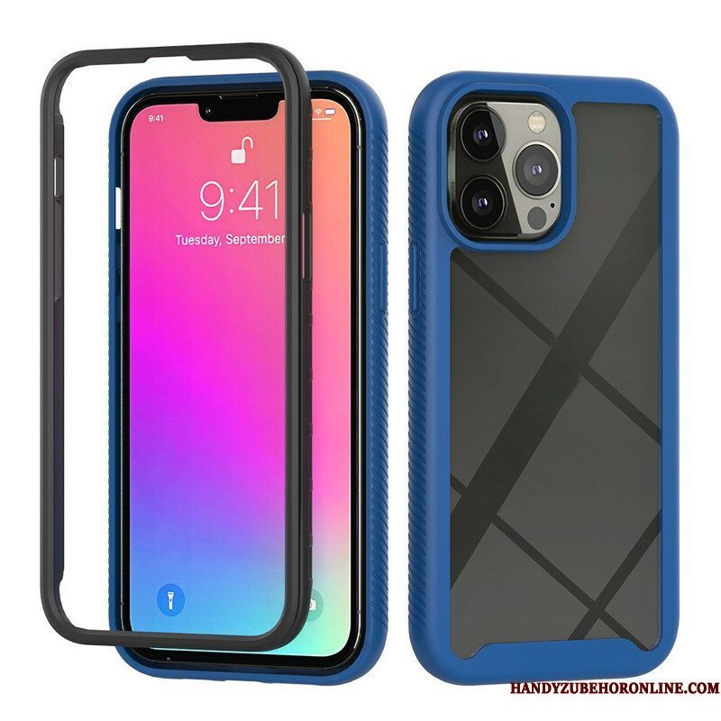 Hoesje voor iPhone 13 Pro Max Hybride Ontwerp Siliconen Randen