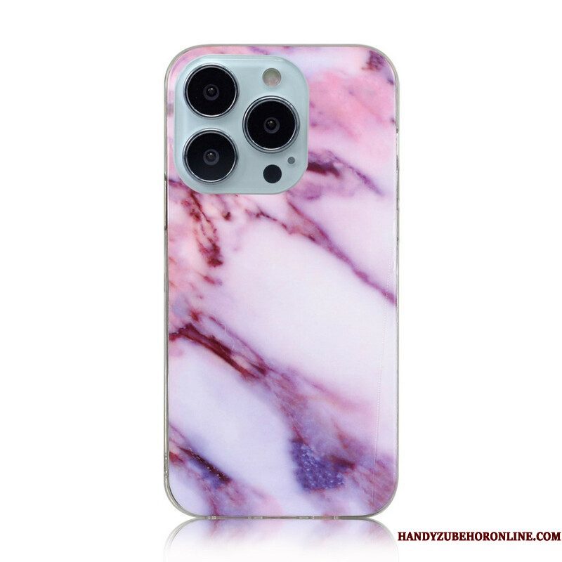 Hoesje voor iPhone 13 Pro Max Vereenvoudigd Marmer