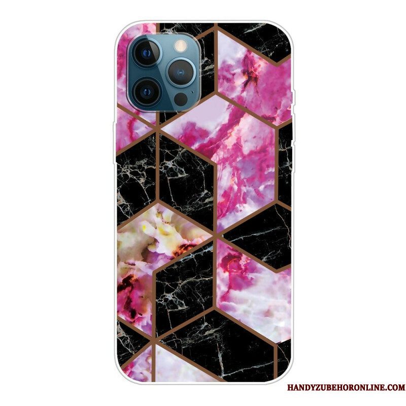 Hoesje voor iPhone 13 Pro Weiger Geometrisch Marmer