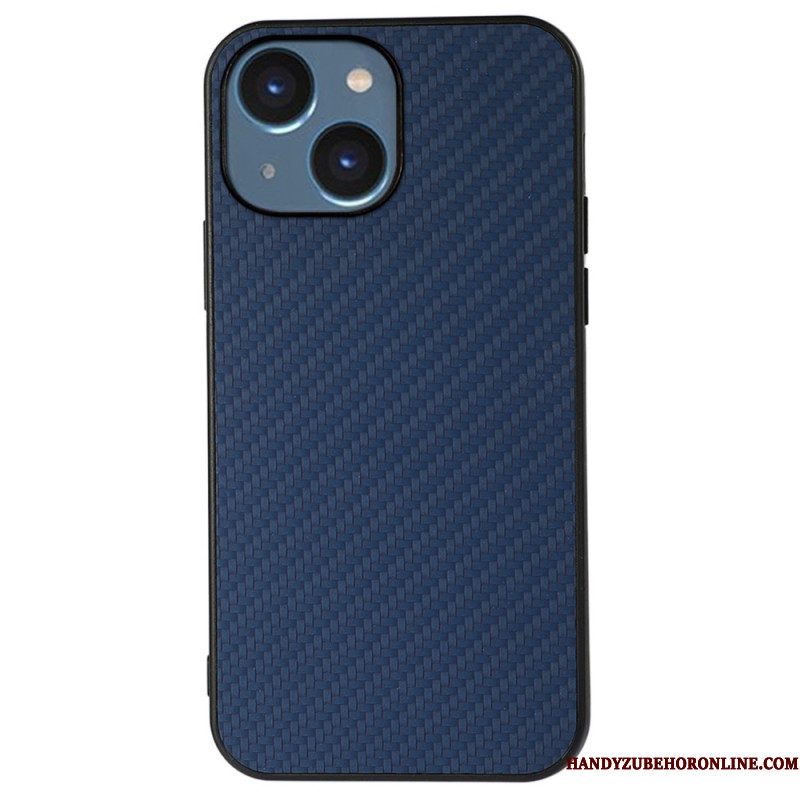 Hoesje voor iPhone 14 Plus Koolstofvezel Textuur