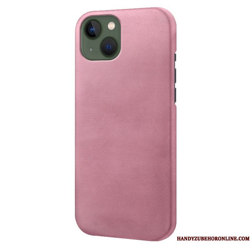 Hoesje voor iPhone 14 Plus Leer-effect