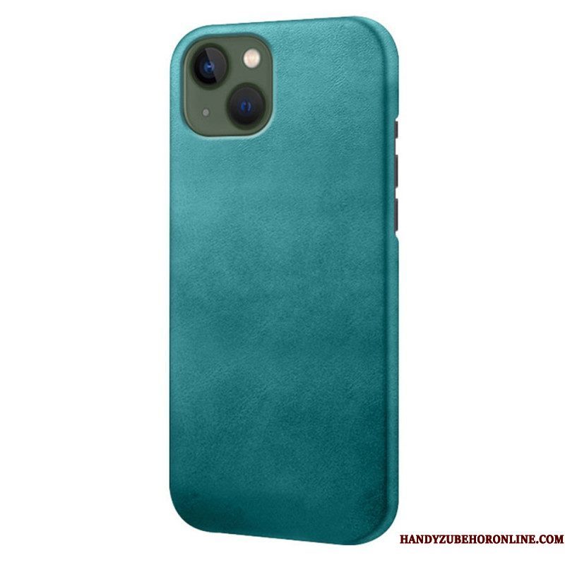 Hoesje voor iPhone 14 Plus Leer-effect