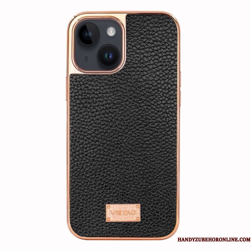 Hoesje voor iPhone 14 Plus Vietao Lychee Leereffect