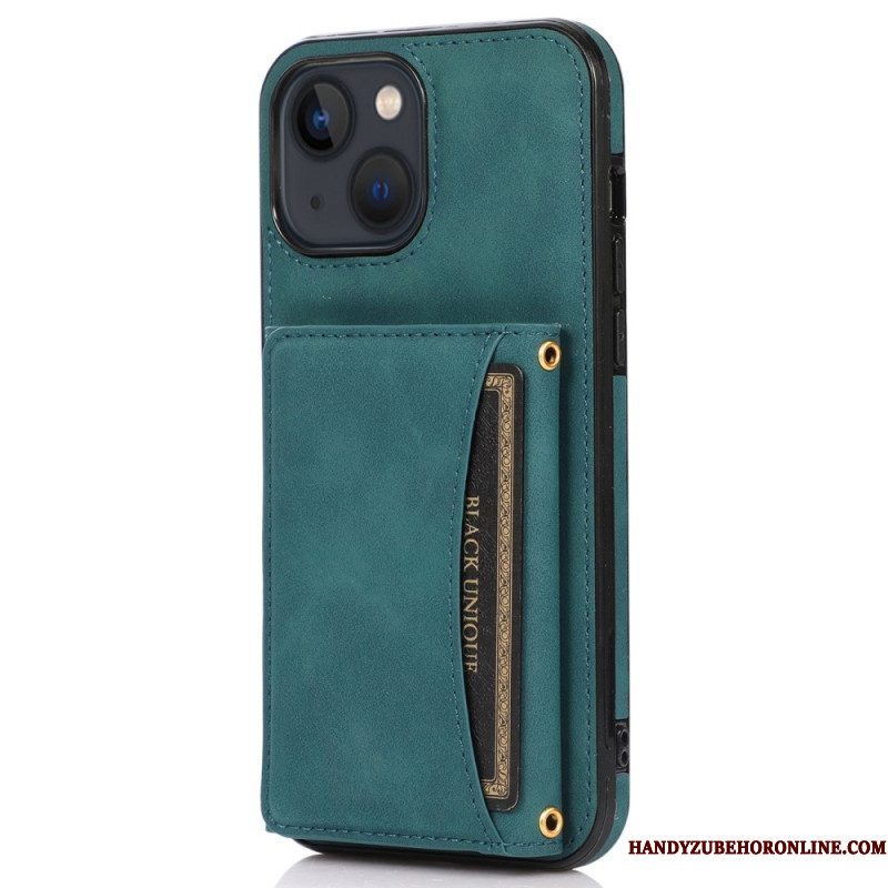 Hoesje voor iPhone 14 Portemonnee Leren Wallet-ondersteuning